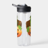 Frankenstein Monster Cartoon mit Pumpkin Trinkflasche (Rechts)