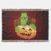 Frankenstein Monster Cartoon with Pumpkin Decke (Vorderseite)
