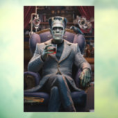 Frankenstein Monster, der interessanteste Mann der Fensteraufkleber (Blatt 3)