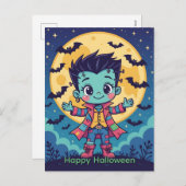 Frankenstein Monster Feiertagspostkarte (Vorne/Hinten)