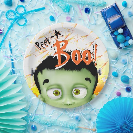 Frankenstein Monster Flüchtige Blick A Boo Birthda Pappteller (Party)