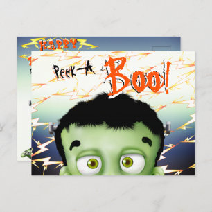 Frankenstein Monster Funny Kindergeburtstag Postkarte