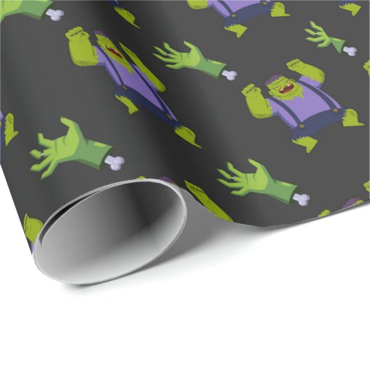 Frankenstein Monster Geschenkpapier (Rolleneckpunkt)