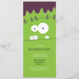 Frankenstein Monster-Gesichts-Halloween-Party Einladung