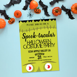 Frankenstein-Monster-Gruseleien Halloween-Party Einladung