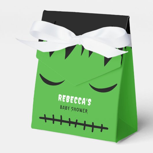 Frankenstein Monster Halloween Baby Dusche Geschenkschachtel (Vorderseite)