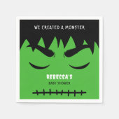 Frankenstein Monster Halloween Baby Dusche Serviette (Vorderseite)