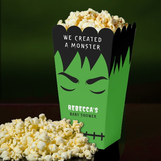 Frankenstein Monster Halloween Baby Shower Popcorn Geschenkschachtel