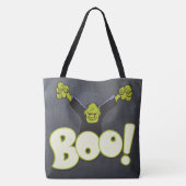 Frankenstein Monster Halloween BOO Black Chalk Tasche (Rückseite)