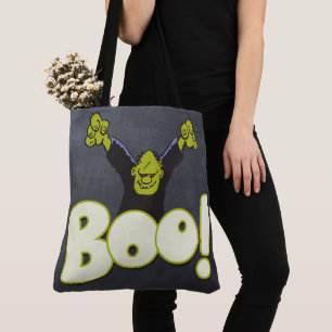 Frankenstein Monster Halloween BOO Black Chalk Tasche