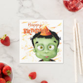 Frankenstein Monster Halloween Geburtstag Serviette (Beispiel)