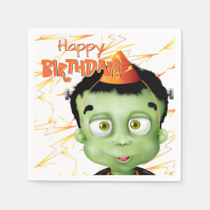 Frankenstein Monster Halloween Geburtstag Serviette