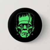 Frankenstein Monster Halloween-Kostüm Button (Vorderseite)
