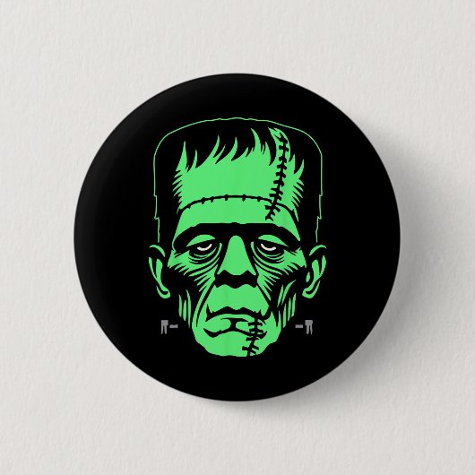 Frankenstein Monster Halloween-Kostüm Button (Vorderseite)
