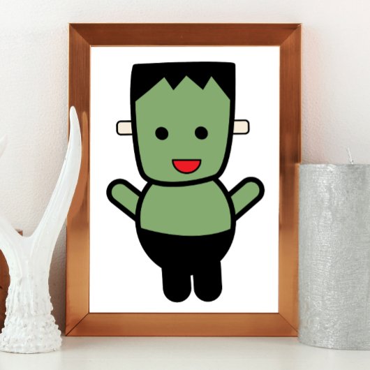 Frankenstein Monster Halloween Poster
