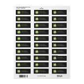 Frankenstein Monster Halloween Rücksendeadresse La (Vorne)