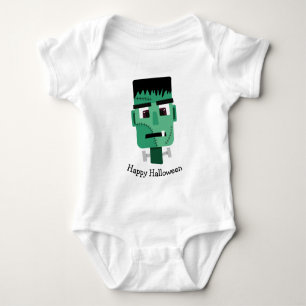 Frankenstein-Monster-Illustration Baby Strampler