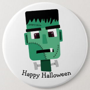 Frankenstein-Monster-Illustration Button
