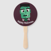 Frankenstein-Monster-Illustration Fächer (Rückseite)