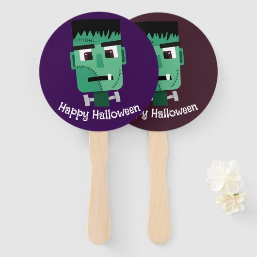 Frankenstein-Monster-Illustration Fächer (Vorne und Hinten)