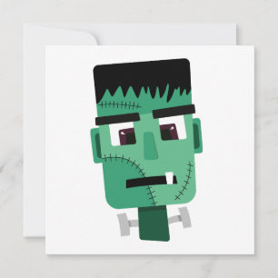 Frankenstein-Monster-Illustration Feiertagskarte