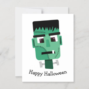 Frankenstein-Monster-Illustration Magneteinladung