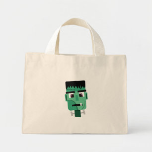 Frankenstein-Monster-Illustration Mini Stoffbeutel