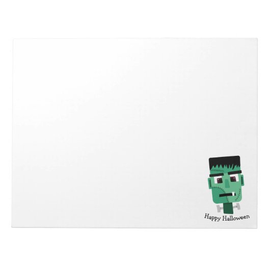 Frankenstein-Monster-Illustration Notizblock (Vorderseite)