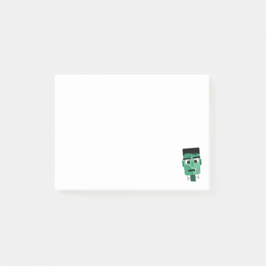 Frankenstein-Monster-Illustration Post-it Klebezettel (Vorderseite)