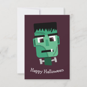 Frankenstein-Monster-Illustration Save The Date
