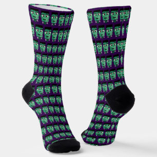 Frankenstein-Monster-Illustration Socken