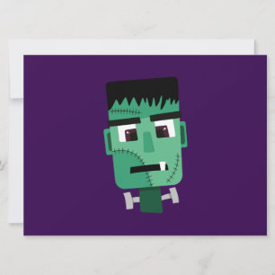 Frankenstein-Monster-Kopf Feiertagskarte