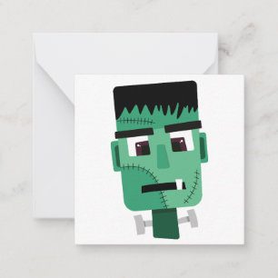 Frankenstein-Monster-Kopf Mitteilungskarte