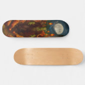 Frankenstein-Monster läuft frei im Dorf Skateboard (Horizontal)