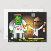 Frankenstein Monster Postkarte (Vorne/Hinten)