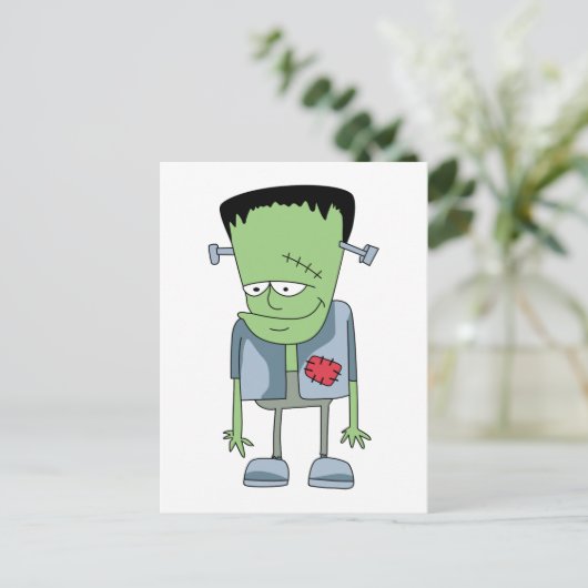 Frankenstein-Monster Postkarte (Stehend Vorderseite)