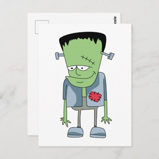 Frankenstein-Monster Postkarte (Vorne/Hinten)
