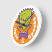 Frankenstein Monster Runde Wanduhr (Winkel)