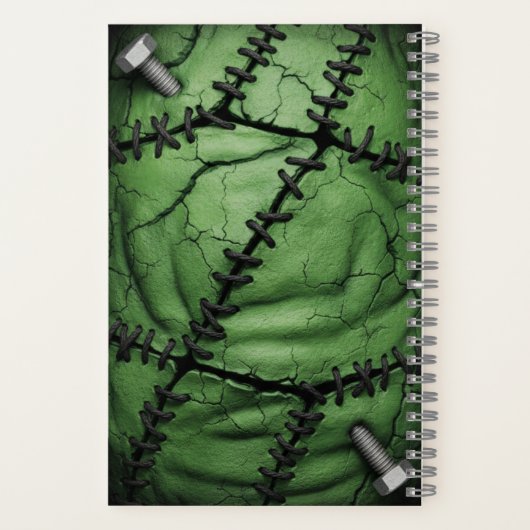 Frankenstein Monster Spooky Halloween Notizblock (Rückseite)