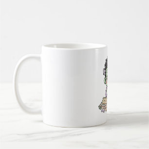 Frankenstein-Monster-Teeparty Süße Halloween-Kunst Kaffeetasse