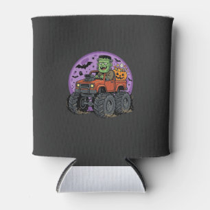 Frankenstein Monster Truck Halloween Grafikdesign Dosenkühler