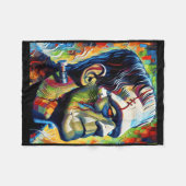 Frankenstein Monster und Bride Halloween Matching Fleecedecke (Vorderseite (Horizontal))