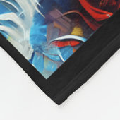 Frankenstein Monster und Bride Halloween Matching Fleecedecke (Ecke)