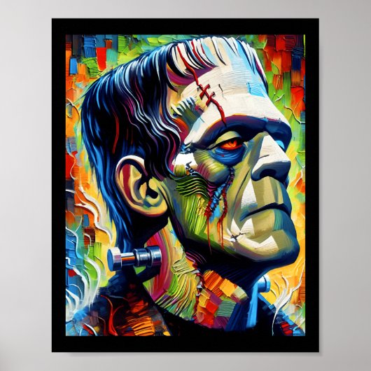 Frankenstein Monster und Bride Halloween Matching Poster (Vorne)