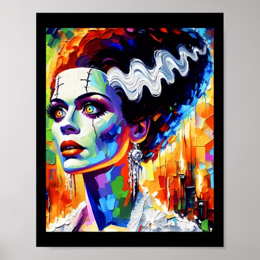 Frankenstein Monster und Bride Halloween Matching Poster (Vorne)