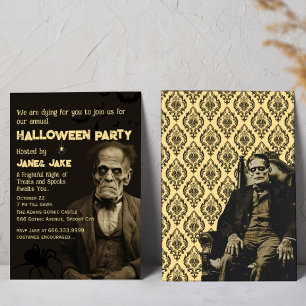 Frankenstein Monster Vintages Halloween Adult Part Einladung