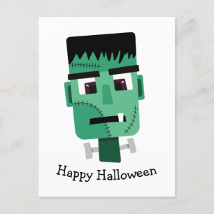 Frankenstein-Monsterkopf Feiertagspostkarte