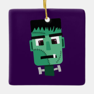 Frankenstein-Monsterkopf Keramikornament