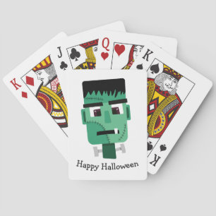 Frankenstein-Monsterkopf Spielkarten