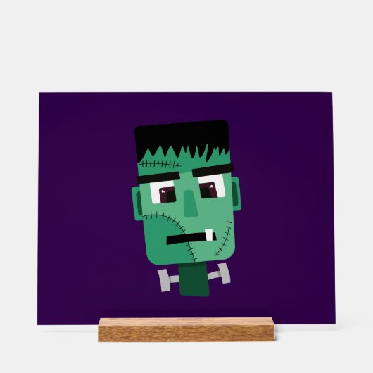 Frankenstein Monsters Kopf Acrylschild (Vorderseite)